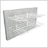 2' x 4' White Wall Mounted Shelf (2-Pack)