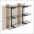 3-Tier 1' x 4' Adjustable Wall Shelves