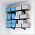 3-Tier 1' x 4' Adjustable Wall Shelves