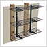 3-Tier 1' x 3' Adjustable Wall Shelves