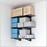 3-Tier 1' x 3' Adjustable Wall Shelves