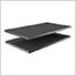 2-Piece Tall Garage Cabinet Kit and 2-Shelf Bundle in Graphite Grey Metallic