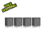 Ulti-MATE Garage Cabinets 4-Piece 2-Door Garage Cabinet Kit in Graphite Grey Metallic