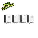 Ulti-MATE Garage Cabinets 4-Piece 2-Door Garage Cabinet Kit in Starfire White Metallic