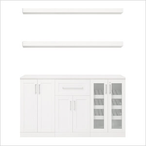 White 6-Piece Cabinet Set