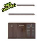 NewAge Home Bar Espresso 6-Piece Cabinet Set