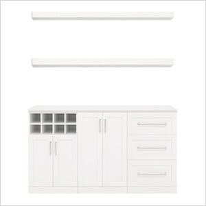 White 6-Piece Cabinet Set