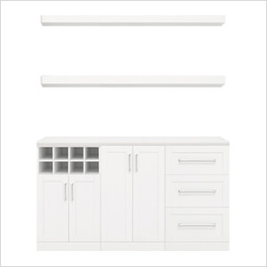 White 6-Piece Cabinet Set