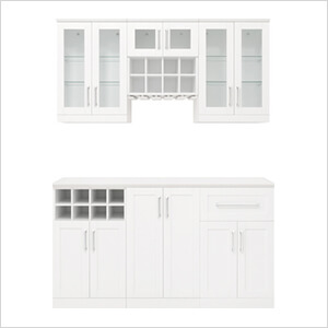 White 7-Piece Cabinet Set