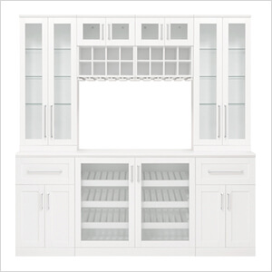 White 8-Piece Cabinet Set