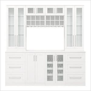 White 9-Piece Cabinet Set