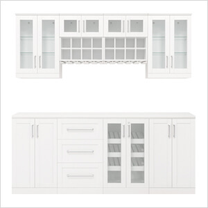 White 9-Piece Cabinet Set