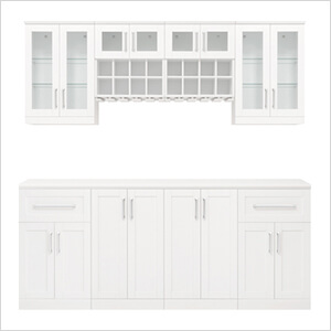 White 9-Piece Cabinet Set
