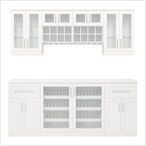 White 8-Piece Cabinet Set