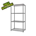 Trinity PRO Black 4-Tier Steel Wire Garage Storage Shelving Unit