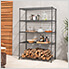 PRO Black 5-Tier Steel Wire Garage Storage Shelving Unit