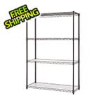 Trinity PRO Dark Bronze 4-Tier Steel Wire Garage Storage Shelving Unit