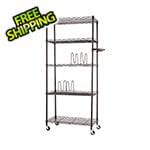 Trinity Dark Bronze 5-Tier Rolling Pantry Rack