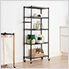 Dark Bronze 5-Tier Rolling Pantry Rack