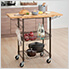 Expandable Bamboo Top Kitchen Cart