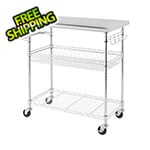 Trinity 34" Stainless Steel NSF Kitchen Cart