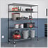 NSF 5-Tier Rolling Steel Wire Garage Storage Shelving Unit