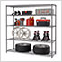 PRO Black 5-Tier Steel Wire Garage Storage Shelving Unit