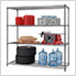 PRO Black 4-Tier Steel Wire Garage Storage Shelving Unit