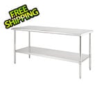 Trinity PRO EcoStorage NSF 72" Stainless Steel Table