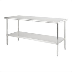 PRO EcoStorage NSF 72" Stainless Steel Table