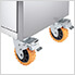 Stainless Steel Rolling Workbench with Adjustable Top