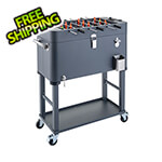 Trinity 80 Quart Foosball Cooler with Detachable Tub and Cover