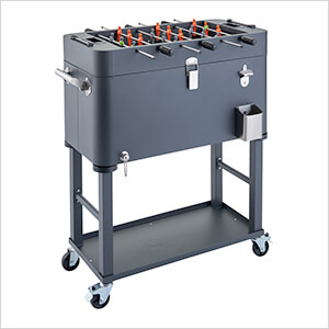 80 Quart Foosball Cooler with Detachable Tub and Cover