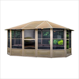 12 ft. x 15 ft. Florence Solarium with Metal Roof (Sand)