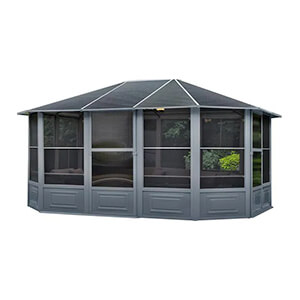 12 ft. x 15 ft. Florence Solarium with Metal Roof (Slate Gray)