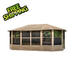 Gazebo Penguin 12 ft. x 18 ft. Florence Solarium with Metal Roof (Sand)