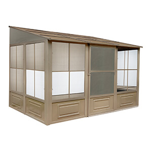 8 ft. x 12 ft. Florence Solarium with Polycarbonate Roof (Sand)