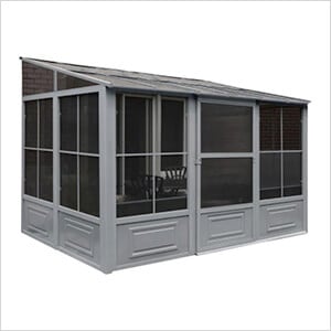 8 ft. x 12 ft. Florence Solarium with Polycarbonate Roof (Slate Gray)