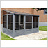 8 ft. x 12 ft. Florence Solarium with Polycarbonate Roof (Slate Gray)