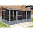 8 ft. x 16 ft. Florence Solarium with Polycarbonate Roof (Slate Gray)