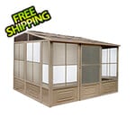 Gazebo Penguin 10 ft. x 12 ft. Florence Solarium with Polycarbonate Roof (Sand)