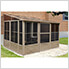 10 ft. x 12 ft. Florence Solarium with Polycarbonate Roof (Sand)