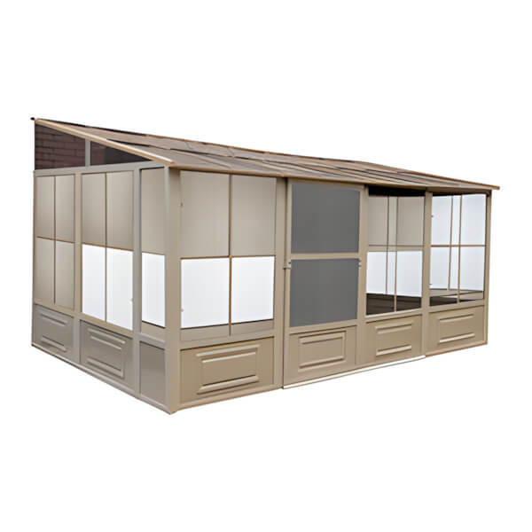 10 ft. x 16 ft. Florence Solarium with Polycarbonate Roof (Sand)