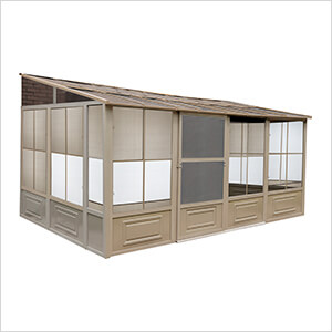 10 ft. x 16 ft. Florence Solarium with Polycarbonate Roof (Sand)