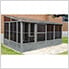 10 ft. x 16 ft. Florence Solarium with Polycarbonate Roof (Slate Gray)