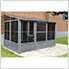 8 ft. x 12 ft. Florence Solarium with Metal Roof (Slate Gray)