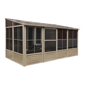 8 ft. x 16 ft. Florence Solarium with Metal Roof (Sand)
