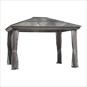 12 ft. x 14 ft. Venus Gazebo with Polycarbonate Roof (Slate Gray)