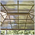 12 ft. x 16 ft. Venus Gazebo with Polycarbonate Roof (Brown)