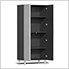 4-Piece Tall Garage Cabinet Kit and 4-Shelf Bundle in Stardust Silver Metallic